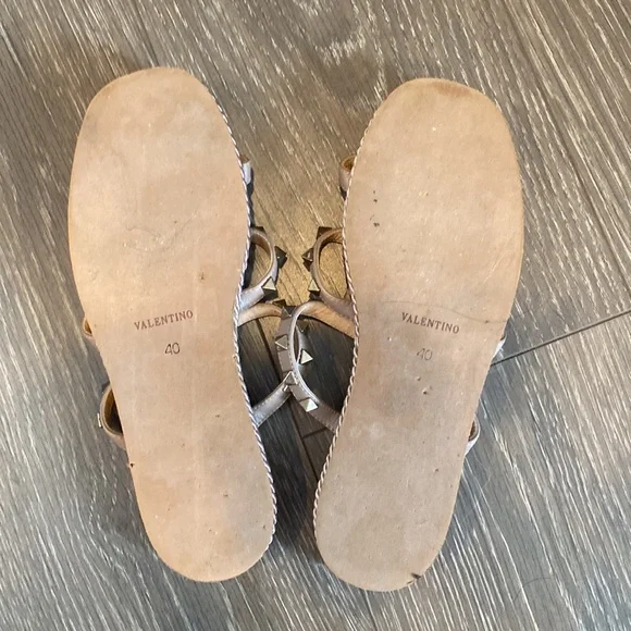 Weaved Platform Studded Sandals Size 40/9.5 - Picture 3 of 4